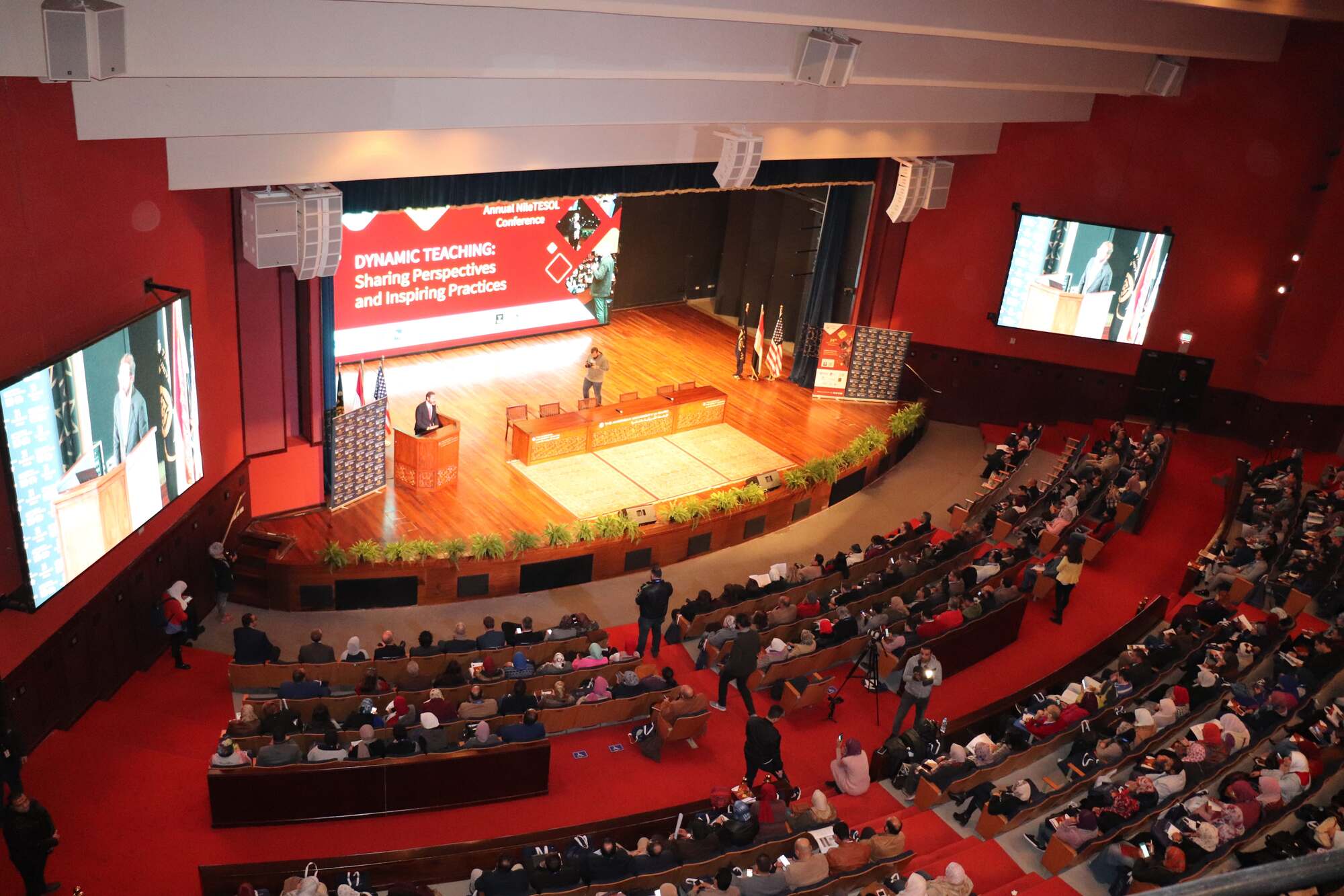 audience in a hall attending Nile Tesol Conference