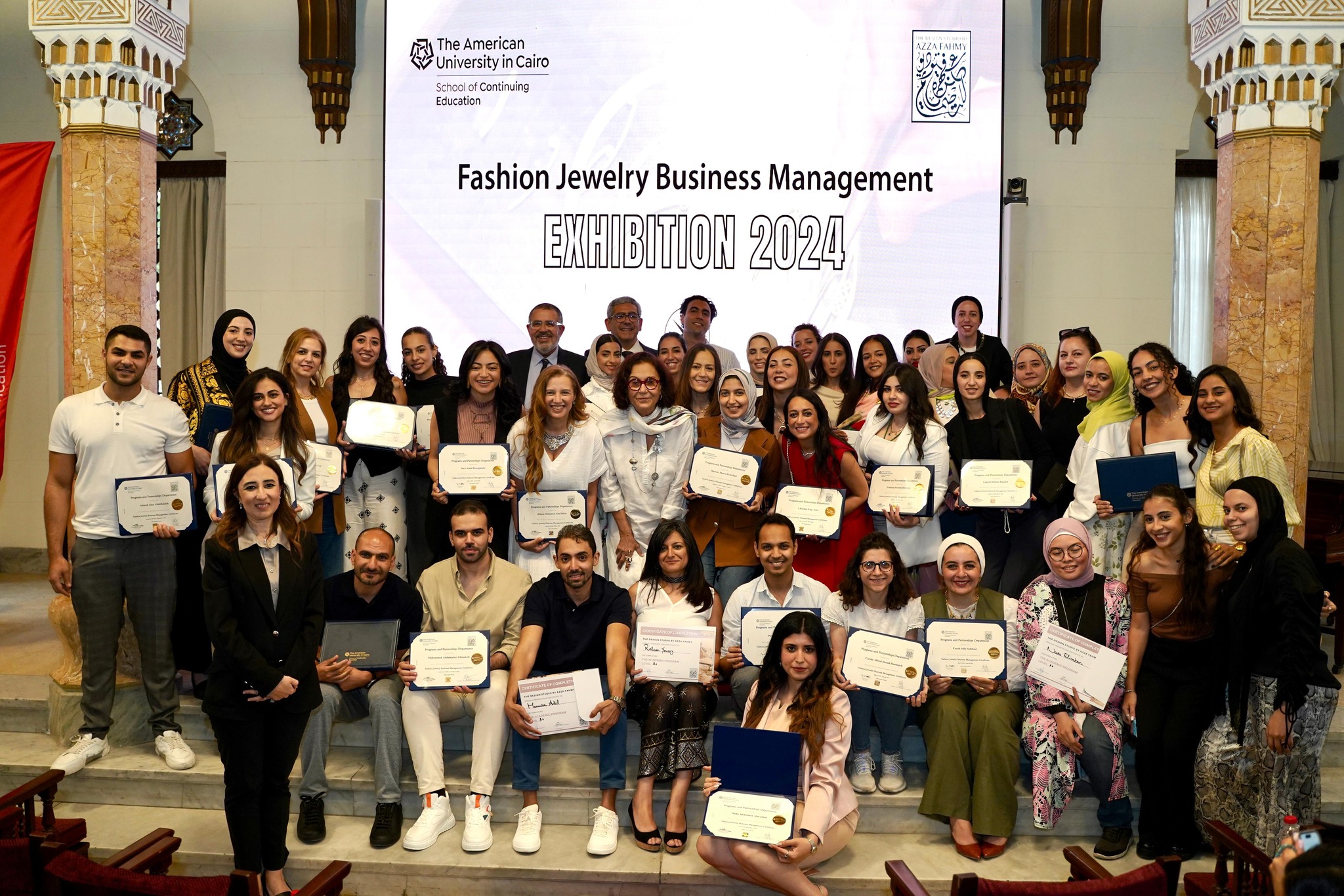 Group photo for Fashion Jewelry Business Management Garduation