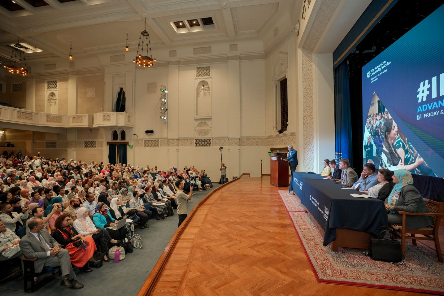 ILACE 2024 attendees in Ewart Hall