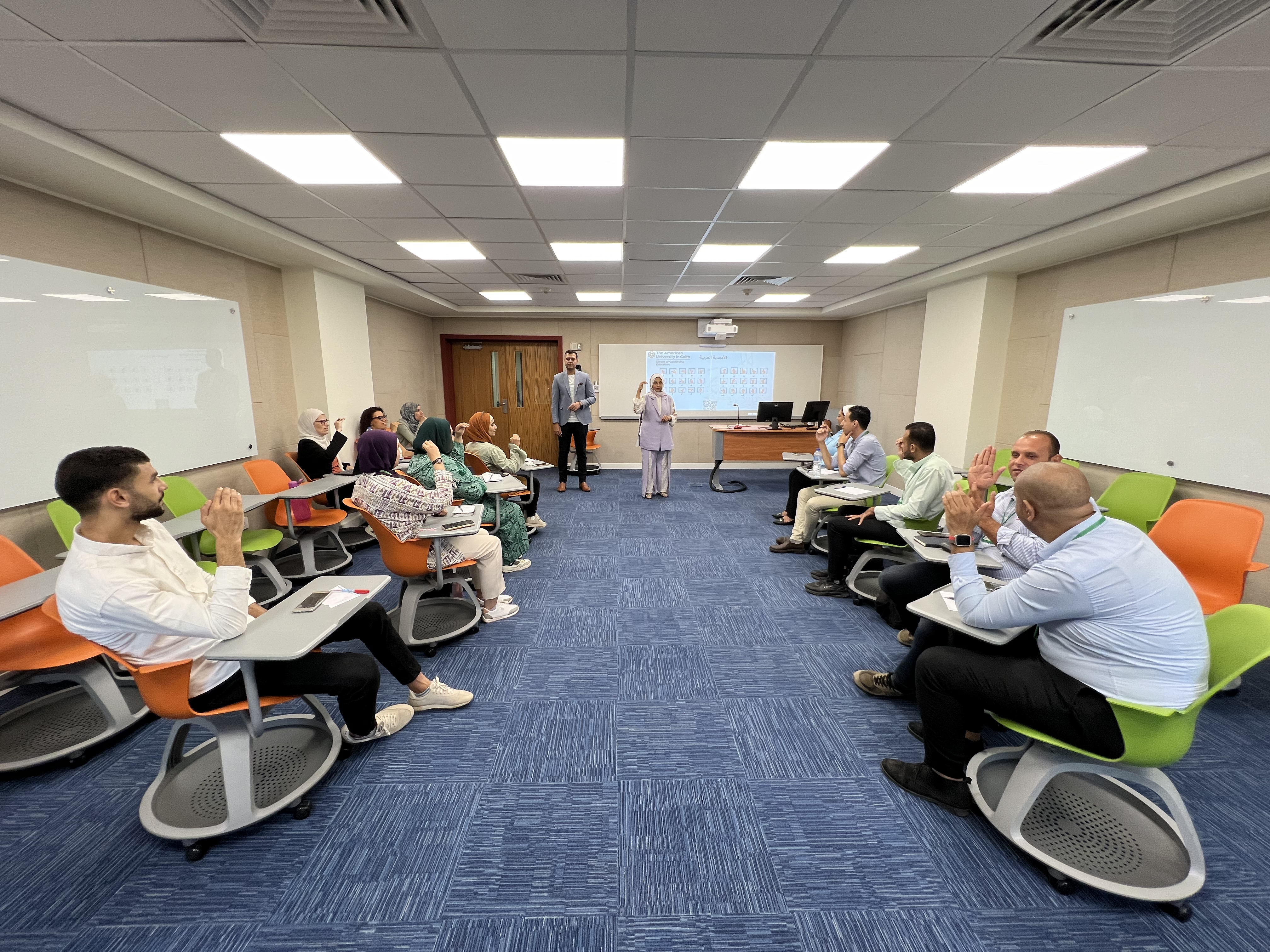 Sign Language Workshop in SCE's Dual Delivery Classroom