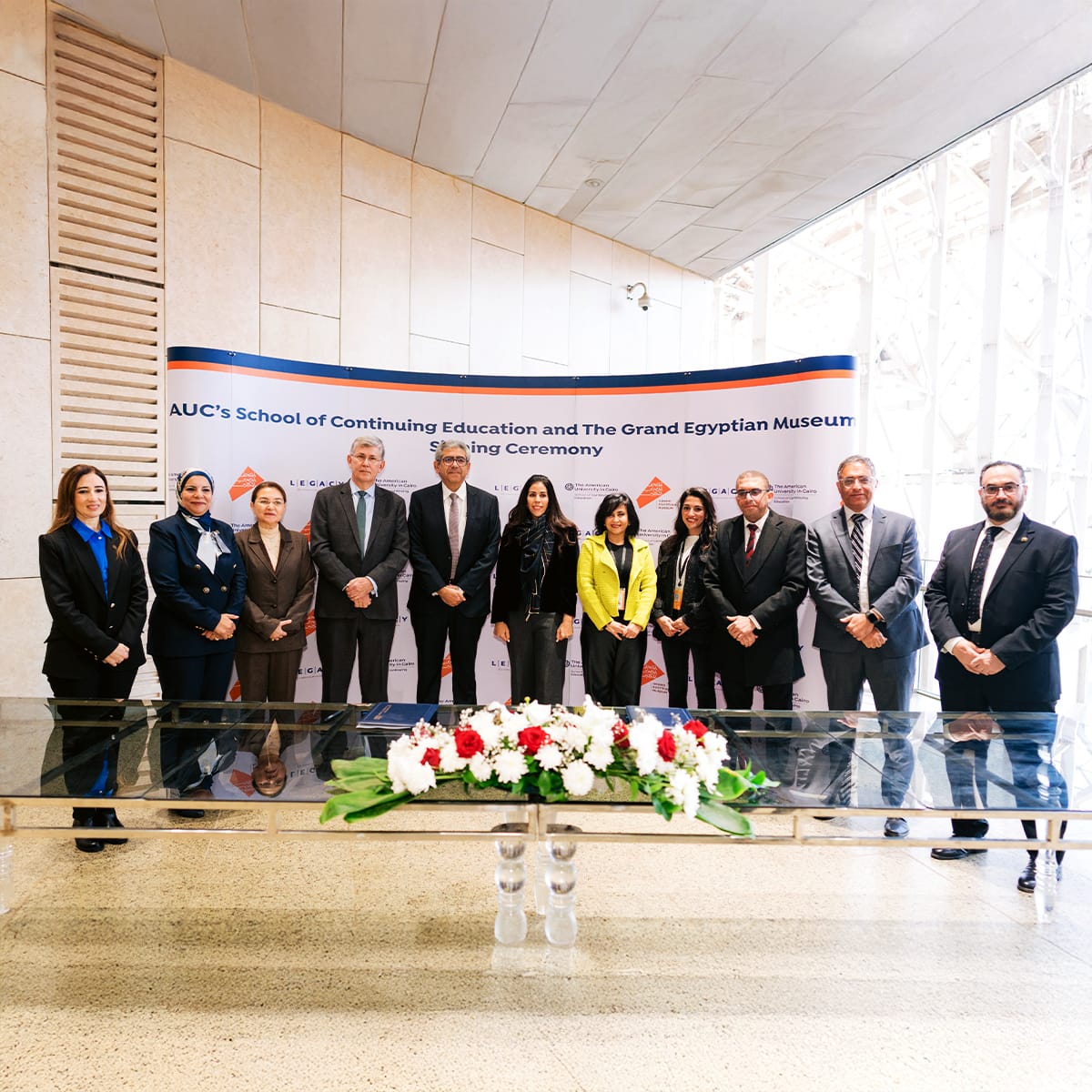 Signing a partnership agreement with the Grand Egyptian Museum  