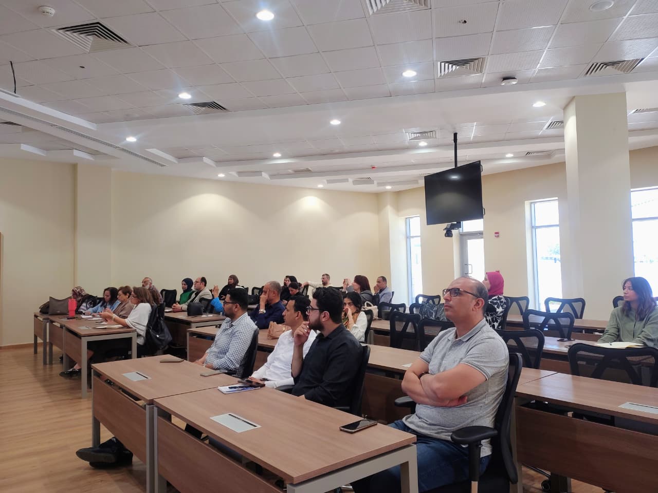 Students in the class with their instructor