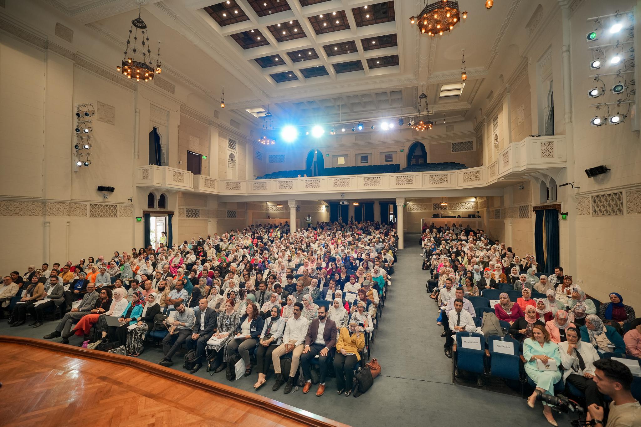 Ewart Hall filled with attendees of ILACE conference  