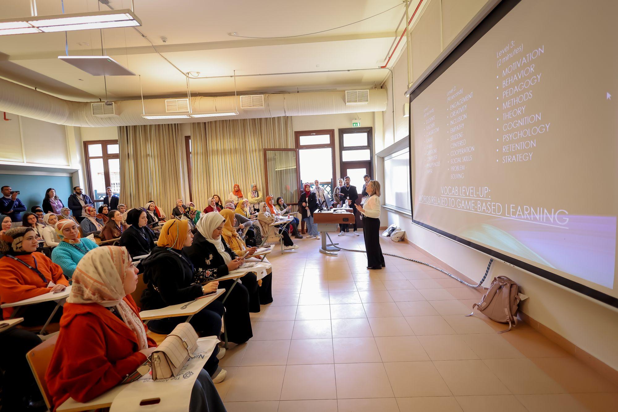 sce classroom of students working with instructor