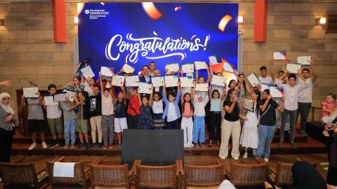 Kids are celebrating their graduation from Future Me Program 2024