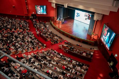 The opening ceremony for SCE's NileTESOL 2026 in Basilly Auditorium 