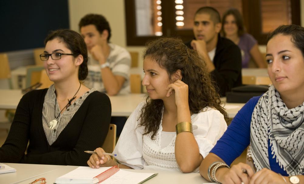 group of students in class