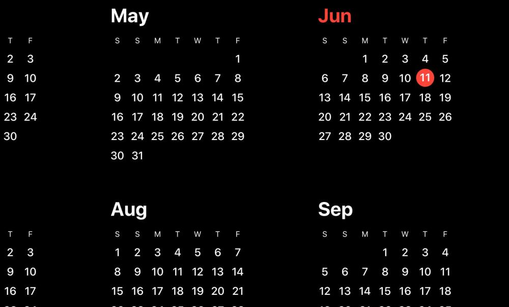 digital calendar