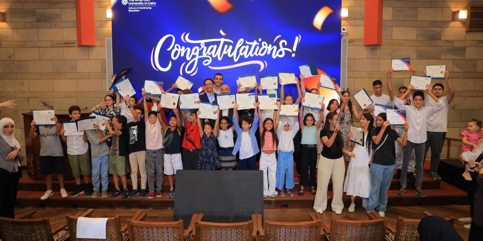 Kids are celebrating their graduation from Future Me Program 2024