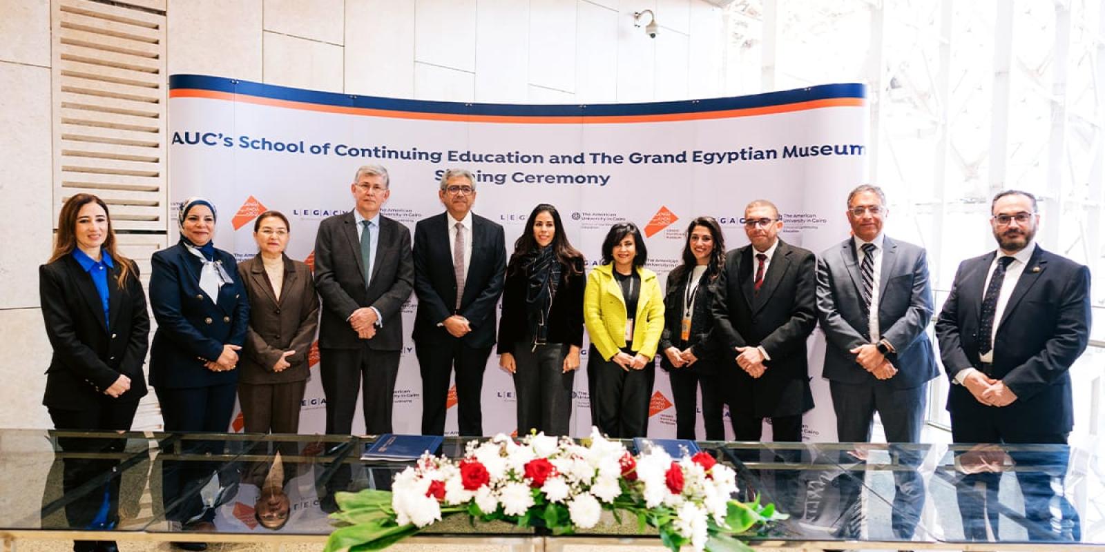 Signing a partnership agreement with the Grand Egyptian Museum