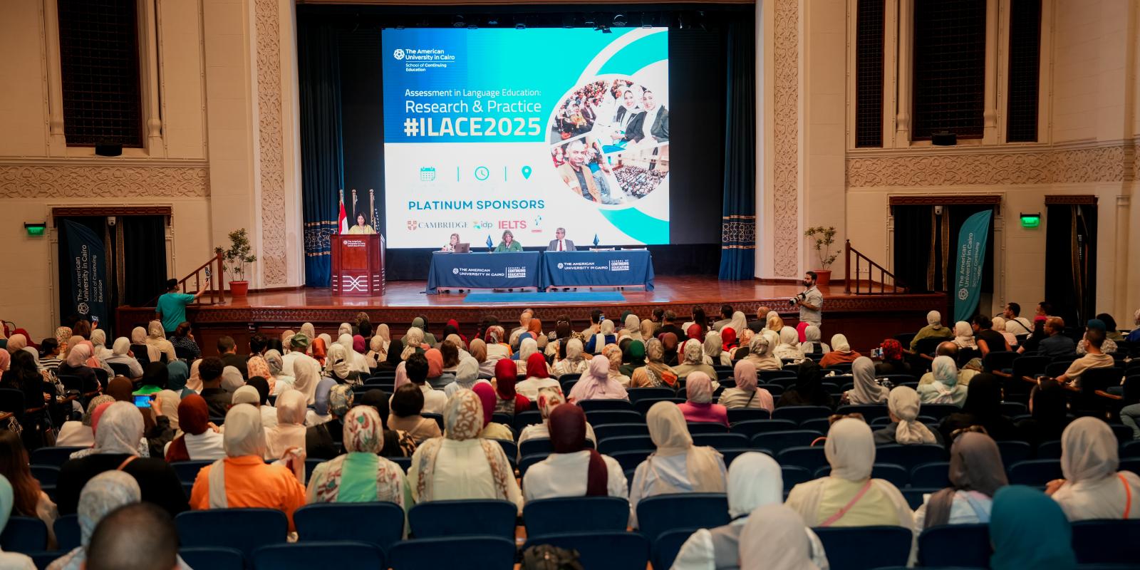 ILACE 2025 attendees in Ewart Hall
