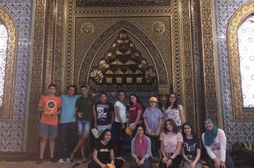 Group of students in a cultural trip