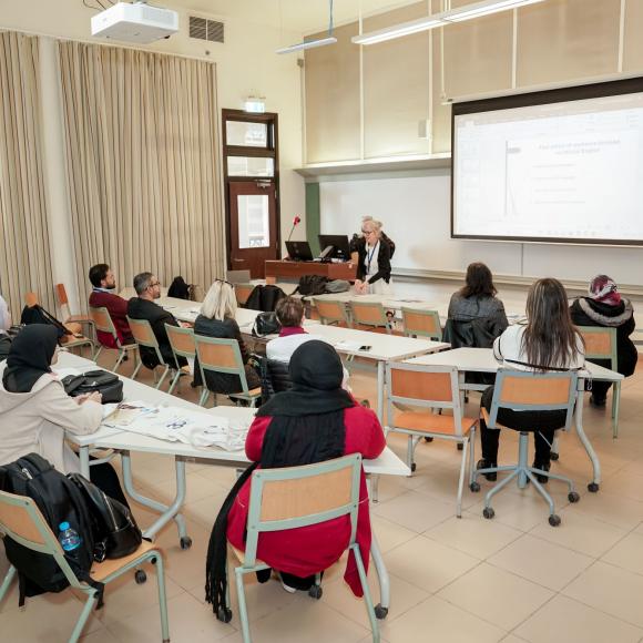 A foreigner speaker in one of NileTEOL 2026 sessions