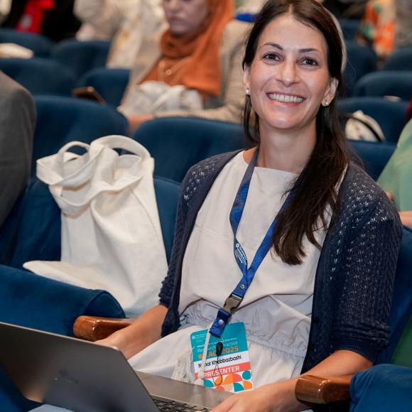 ILACE 2025 attendee smiling to the camera 